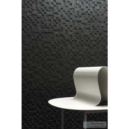 Marazzi Mystone Lavagna Nero Mosaico 3D 30x30 cm-es padlólap M0AE