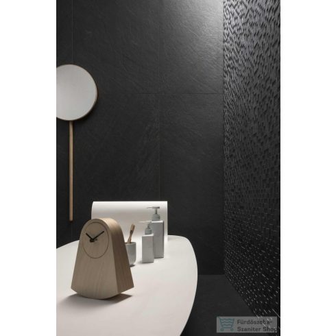Marazzi Mystone Lavagna Nero Mosaico 3D 30x30 cm-es padlólap M0AE