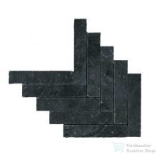   Marazzi Mystone Ardesia Antracite Mosaico 44,9x61,6 cm-es padlólap M0CX
