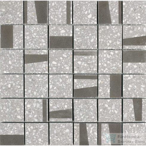 Marazzi Pinch Light Grey Mosaico 30x30 cm-es padlólap M0KZ