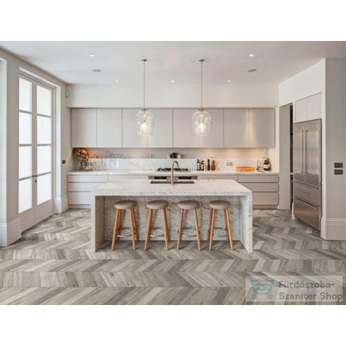 Marazzi Treverksoul Grey Chevron 11x54 cm-es padlólap M0MN