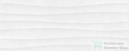 Marazzi Stream White Struttura Wind 3D 20x50 fali csempe M0T9
