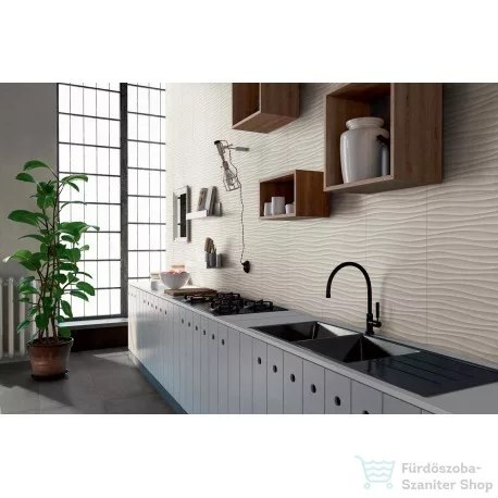 Marazzi Stream White Struttura Wind 3D 20x50 fali csempe M0T9