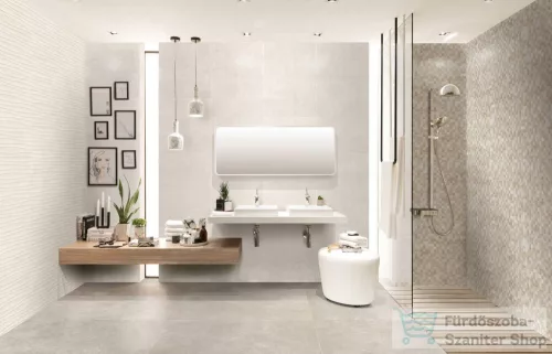 Marazzi Stream Ivory Struttura Wind 3D 20x50 fali csempe M0TC