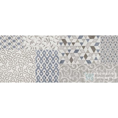 Marazzi Stream white decoro match 20x50 cm fali csempe M0XX