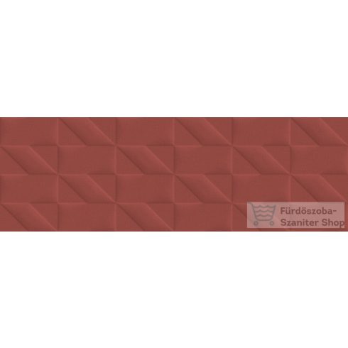 Marazzi Outfit Red Struttura Tetris 3D 25x76 cm-es fali csempe M12C