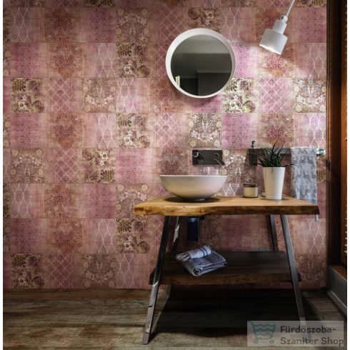 Marazzi Outfit Ivory Decoro Jaquard 25x76 cm-es fali csempe M12L