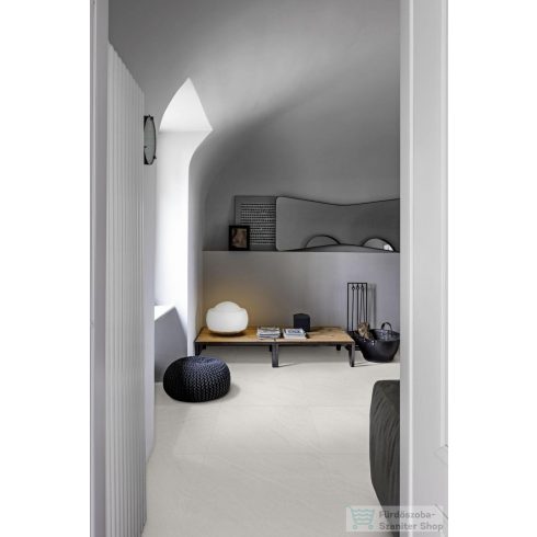 Marazzi Mystone Lavagna Bianco Rett.75x75 cm-es padlólap M1F9