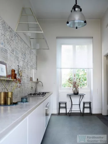 Marazzi D_Segni Scaglie Blue 20x20 cm-es padlólap M1L1