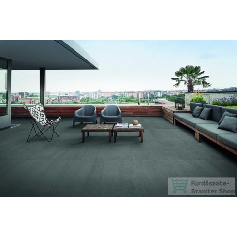 Marazzi Mystone Basalto Piombo Str. Rett.60x120 cm-es strukturált padlólap M273