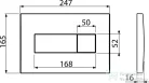 Alcaplast nyomólap fényes fekete M378