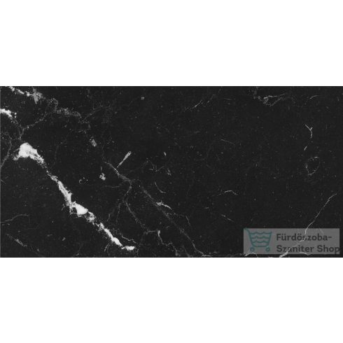 Marazzi Allmarble Elegant Black Rt 30x60 cm-es padlólap M3D8