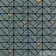 Marazzi Eclettica Bronze Mosaico Sage 40x40 fali csempe M3JF