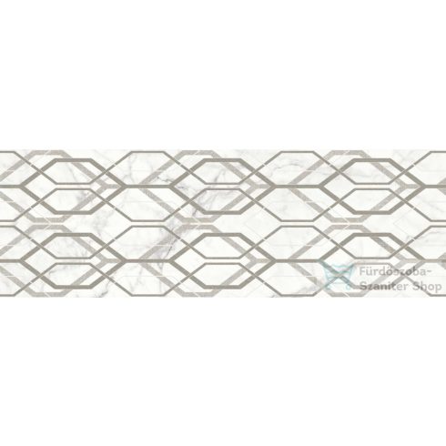 Marazzi Marbleplay Decoro Net Statarietto 30x90 cm-es fali dekor csempe M4Q0