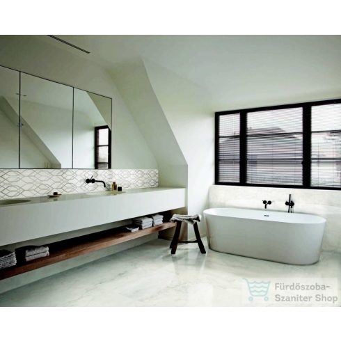 Marazzi Marbleplay Decoro Net Calacatta 30x90 cm-es fali dekor csempe M4Q1