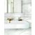 Marazzi Marbleplay Decoro Classic White 30x90 cm-es fali dekor csempe M5LJ