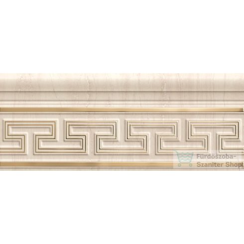 Marazzi Marbleplay Listello Classic Travertino 12x30 cm-es fali dekor M5LQ