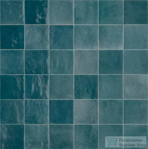 Marazzi Zellige Petrolio Lux 10x10 fali csempe M5P6