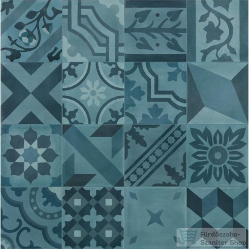 Marazzi D_Segni Blend Decoro Mix Azzurro 20x20 cm-es padlólap M607