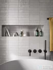 Marazzi Lume White Lux 6x24 cm-es padlólap és fali csempe M6RN