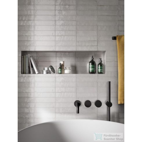 Marazzi Lume White Lux 6x24 cm-es padlólap és fali csempe M6RN