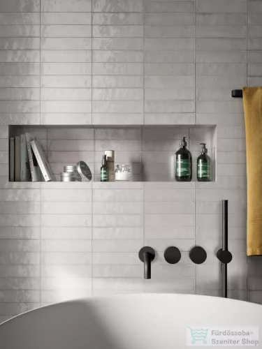 Marazzi Lume White Lux 6x24 cm-es padlólap és fali csempe M6RN