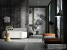 Marazzi Lume Black Lux 6x24 cm-es padlólap és fali csempe M6RP