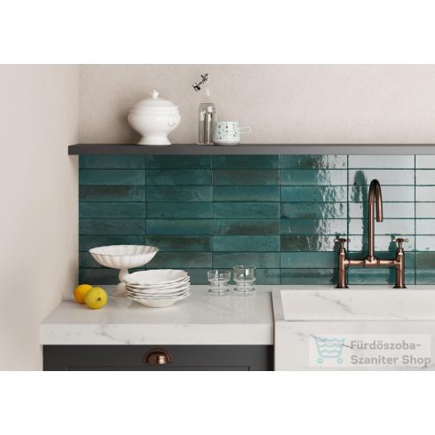 Marazzi Lume Blue Lux 6x24 cm-es padlólap és fali csempe M6RR