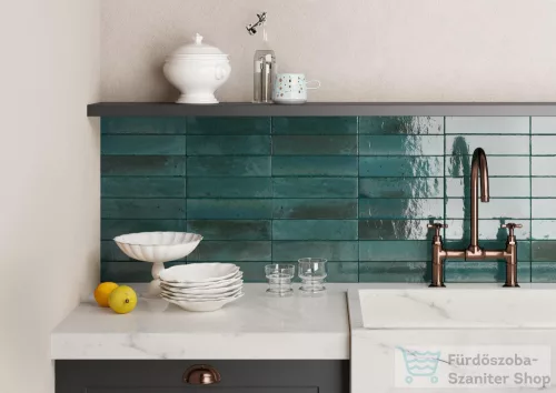 Marazzi Lume Blue Lux 6x24 cm-es padlólap és fali csempe M6RR