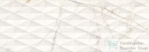 Marazzi Allmarble Wall Golden White Struttura Pavé Satin 3D 40x120 fali csempe M6TK