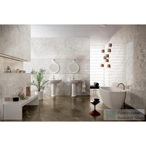 Marazzi Allmarble Golden White Struttura 3D Pavé Lux 40x120 cm-es falicsempe M71S
