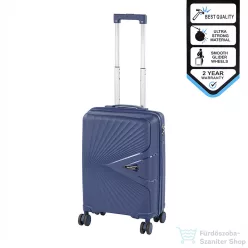   Leziter TraveLux Endure kabinbőrönd keményfedeles 55x40x20 cm sötét kék M7905-BLU20