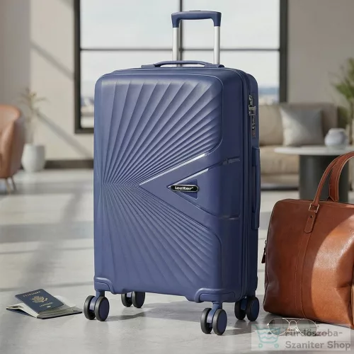 Leziter TraveLux Endure kabinbőrönd keményfedeles 55x40x20 cm sötét kék M7905-BLU20