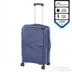   Leziter TraveLux Endure közepes bőrönd keményfedeles 68x45x25 cm sötét kék M7905-BLU24