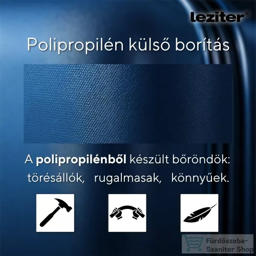 Leziter TraveLux Endure közepes bőrönd keményfedeles 68x45x25 cm sötét kék M7905-BLU24