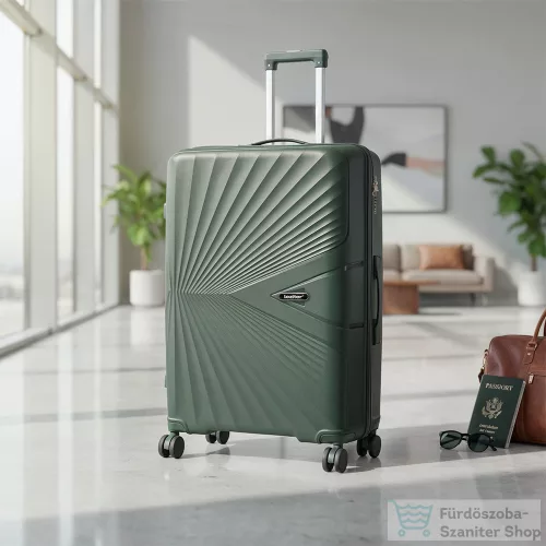 Leziter TraveLux Endure nagy bőrönd keményfedeles 76x50x29 cm sötétzöld M7905-DG28