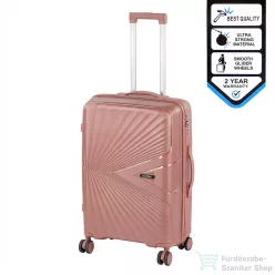   Leziter TraveLux Endure közepes bőrönd keményfedeles 68x45x25 cm barackrózsaszín M7905-RG24