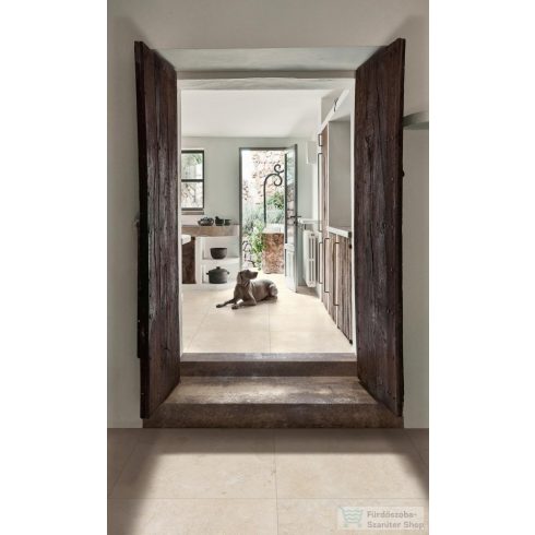 Marazzi Mystone Limestone Ivory Rett. 75x75 cm-es padlólap M7E7