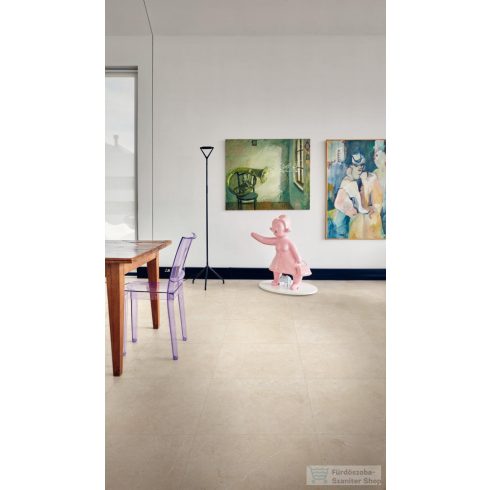 Marazzi Mystone Limestone Ivory Rett. 60x60 cm-es padlólap M7EF