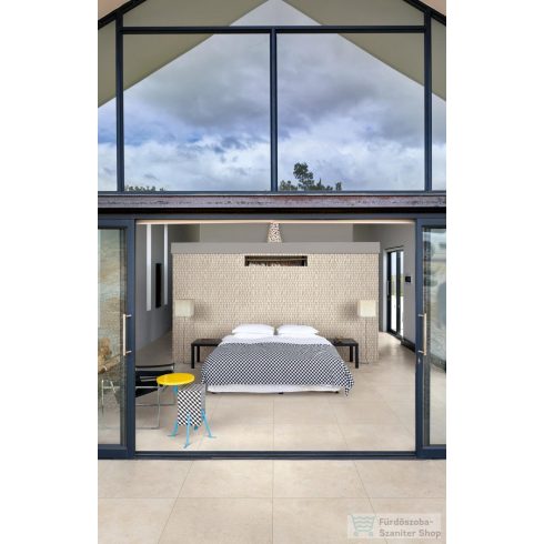 Marazzi Mystone Limestone Ivory Velvet Rett. 75x75 cm-es padlólap M7F3