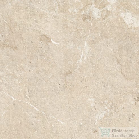 Marazzi Mystone Limestone20 Sand Str.Rett.80x80x2 cm-es strukturált padlólap M7FJ