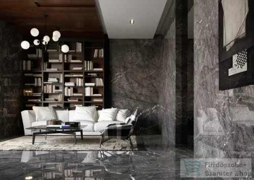 Marazzi Grande Marble Look Grigio Carnico Lux Rettificato 160x320 cm-es padlólap M7GE