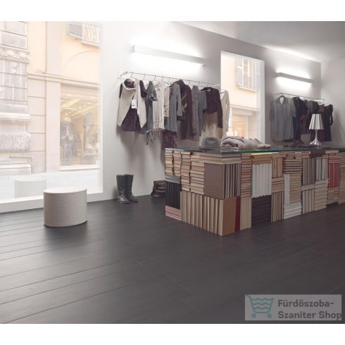 Marazzi Treverk Black Rett.15x120 cm-es padlólap M7W6