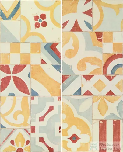 Marazzi Cloud Decoro Mandala Cream 20x50 fali csempe M89F