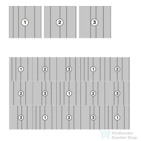 Marazzi Magnifica Statuario Mosaico Strip 60x180 cm-es fali dekor csempe M8FM