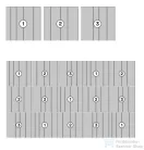 Marazzi Magnifica Limestone Taupe Mosaico Strip 60x180 cm-es fali dekor csempe M8FQ