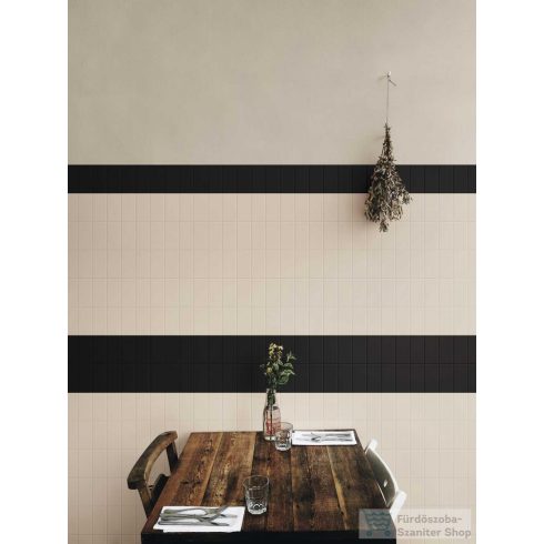 Marazzi Hello Sat Black 7,5x15 cm-es fali csempe M8G7