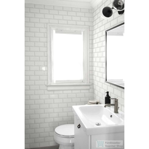 Marazzi Hello Diamantato Lux White 7,5x15 cm-es fali csempe M8GE