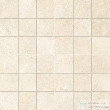   Marazzi Mystone Limestone Ivory Mosaico 5x5 30x30 cm-es padlólap M8HN