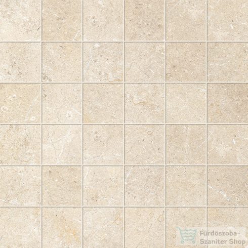 Marazzi Mystone Limestone Sand Mosaico 5x5 30x30 cm-es padlólap M8HQ
